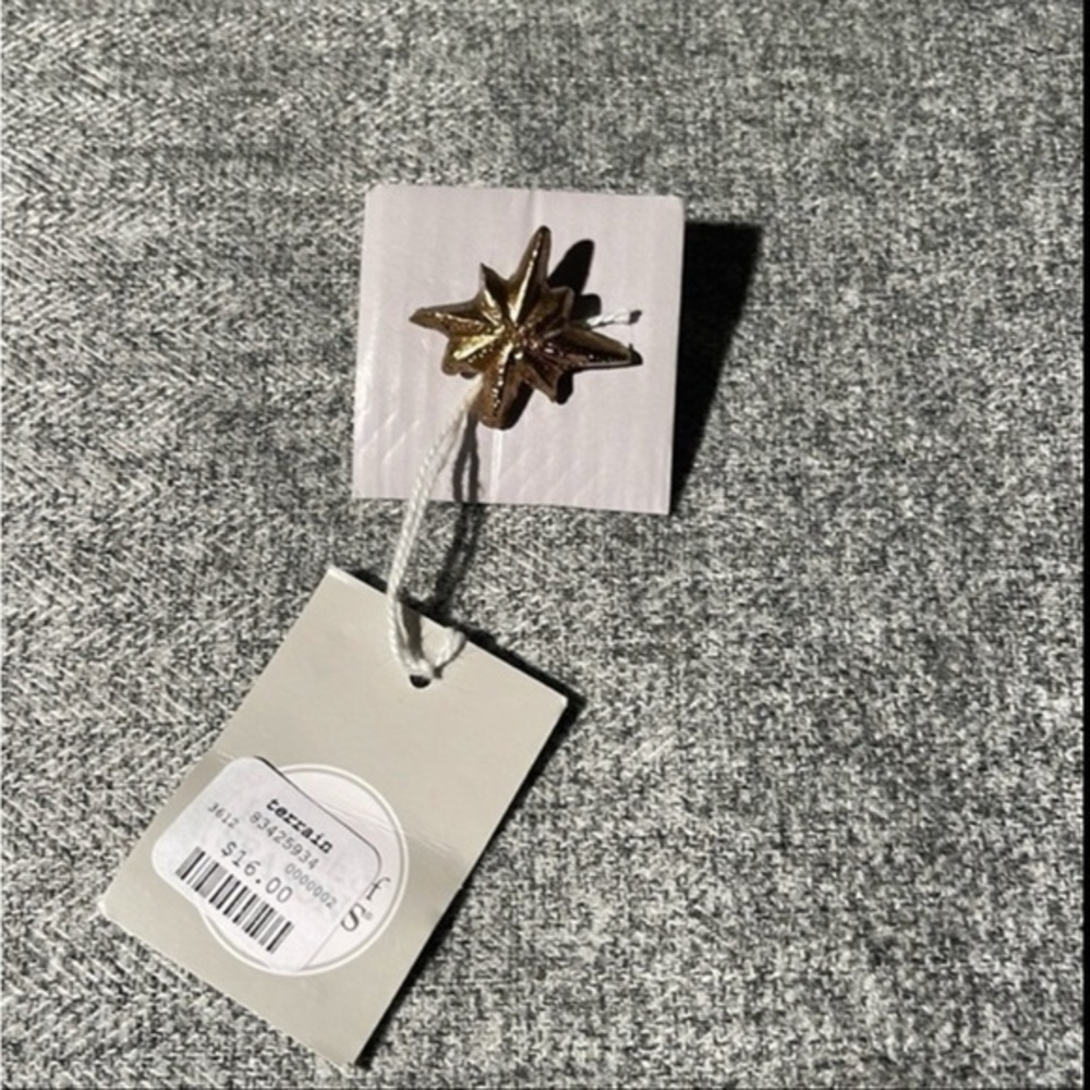 Anthropologie Terrain Star Pin. NWT
